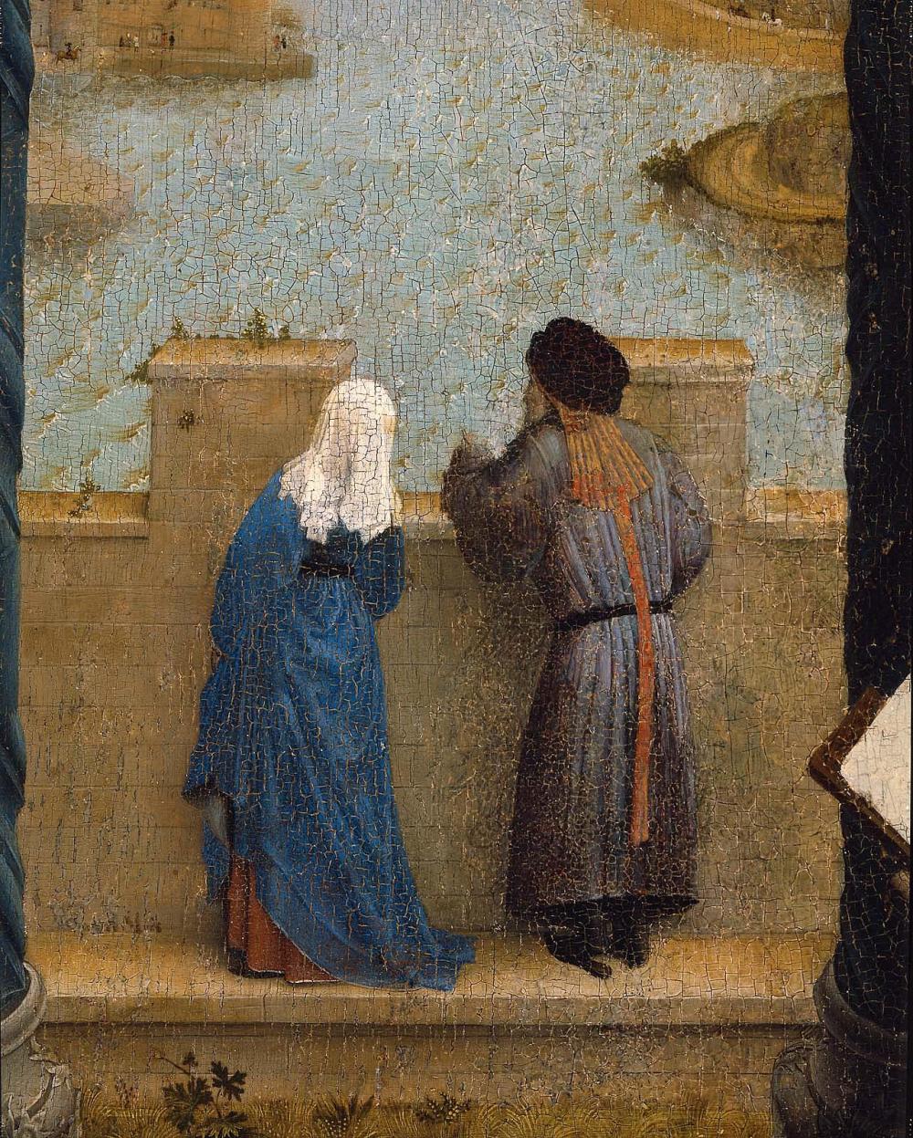 Rogier van der Weyden, Św. Łukasz malujący Madonnę, renesans, malarstwo niderlandzkie, Niezła Sztuka