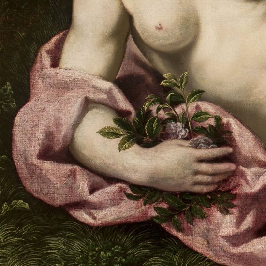 Paris Bordone, Wenus i Amor, detal, sztuka włoska, renesans, Niezła Sztuka