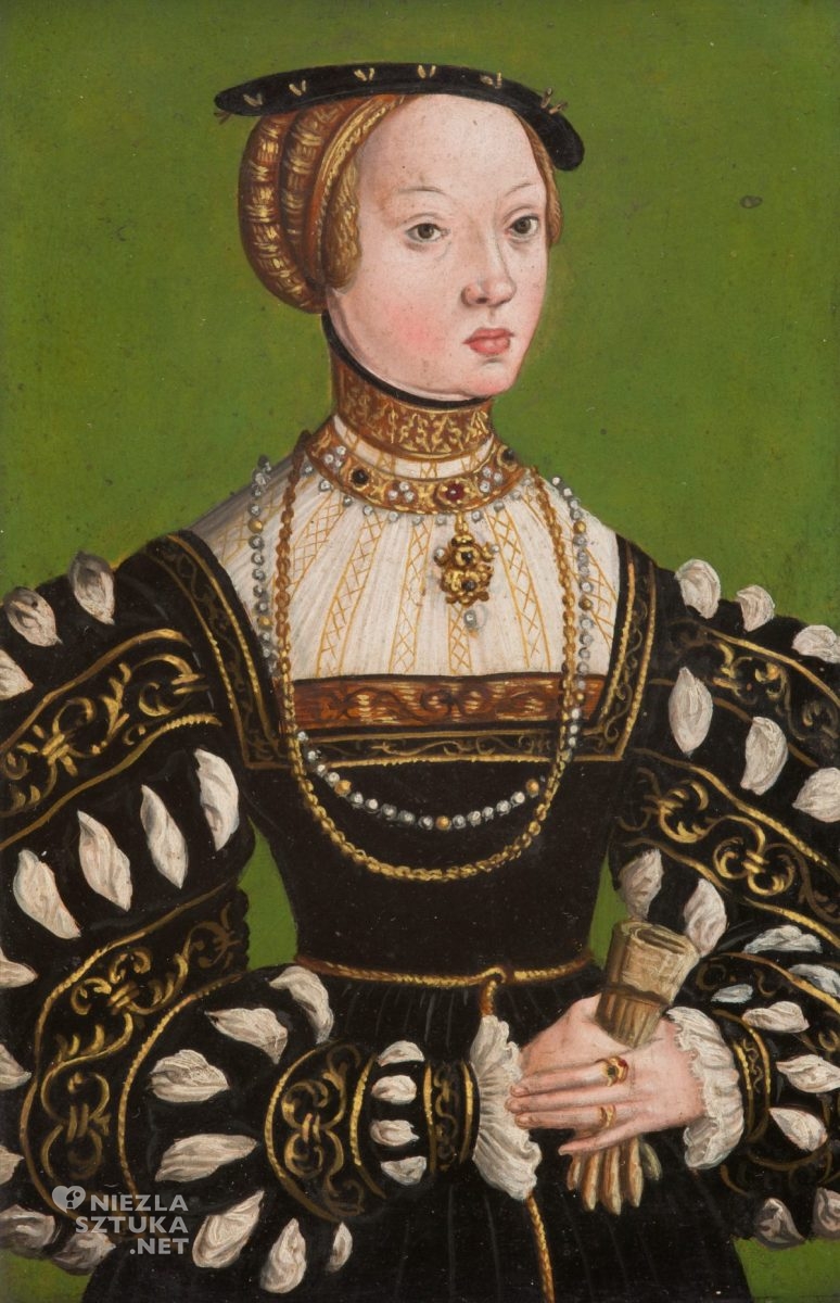 autor nieznany, dyptyk z portretami żon króla Zygmunta Augusta, Elżbieta Austriaczka, Barbara Radziwiłłówna, kobiety w sztuce, Niezła Sztuka