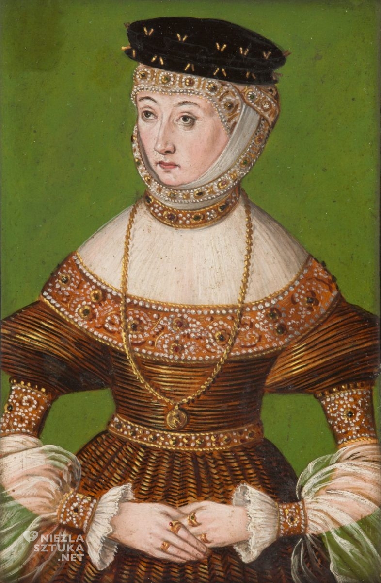 autor nieznany, dyptyk z portretami żon króla Zygmunta Augusta, Elżbieta Austriaczka, Barbara Radziwiłłówna, kobiety w sztuce, Niezła Sztuka