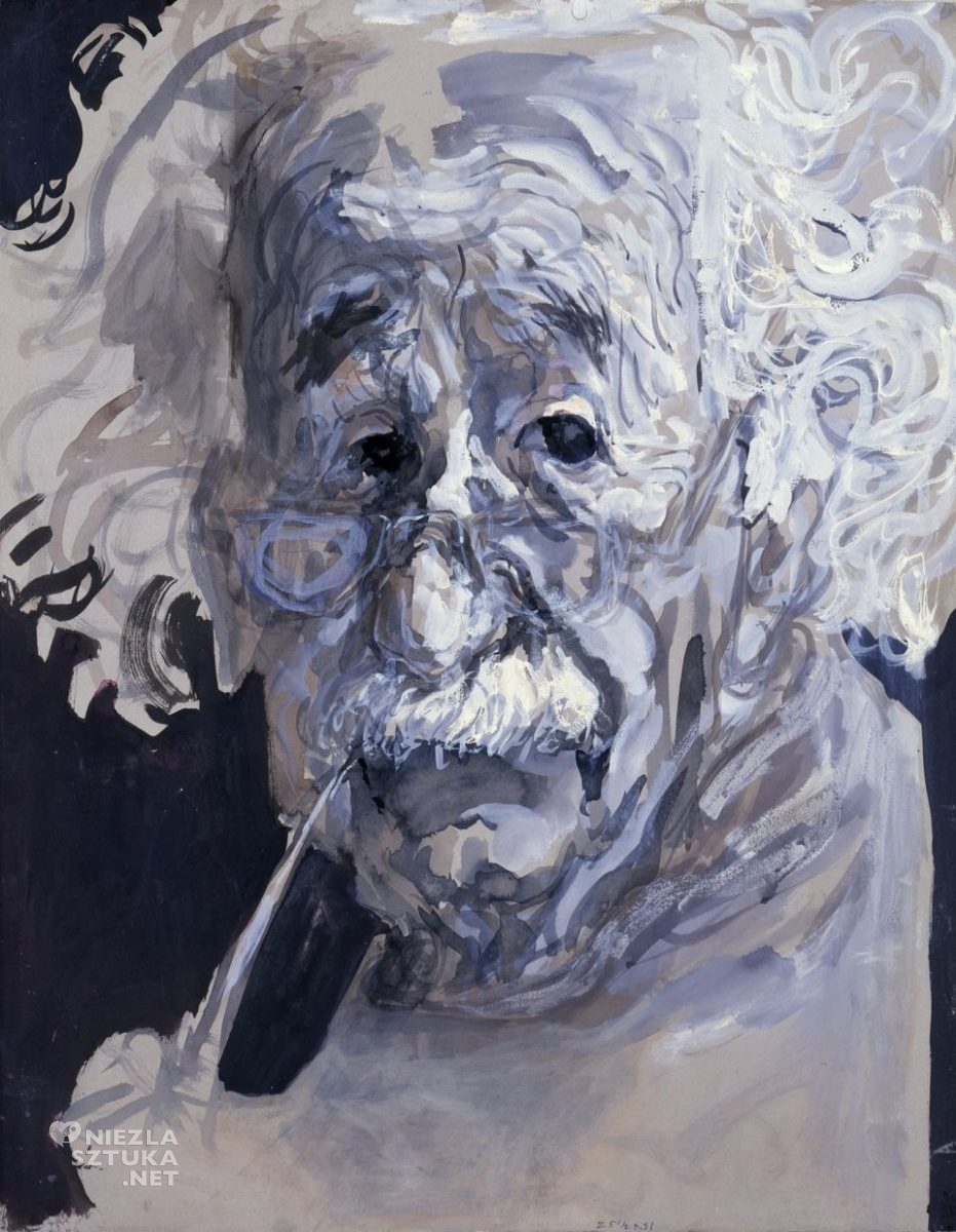 Feliks Topolski, Albert Einstein, malarstwo polskie, Niezła Sztuka