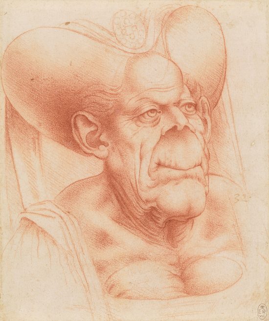 Francesco Melzi, Leonardo da Vinci, szkic, Groteskowa stara kobieta, renesans, groteska, Niezła Sztuka