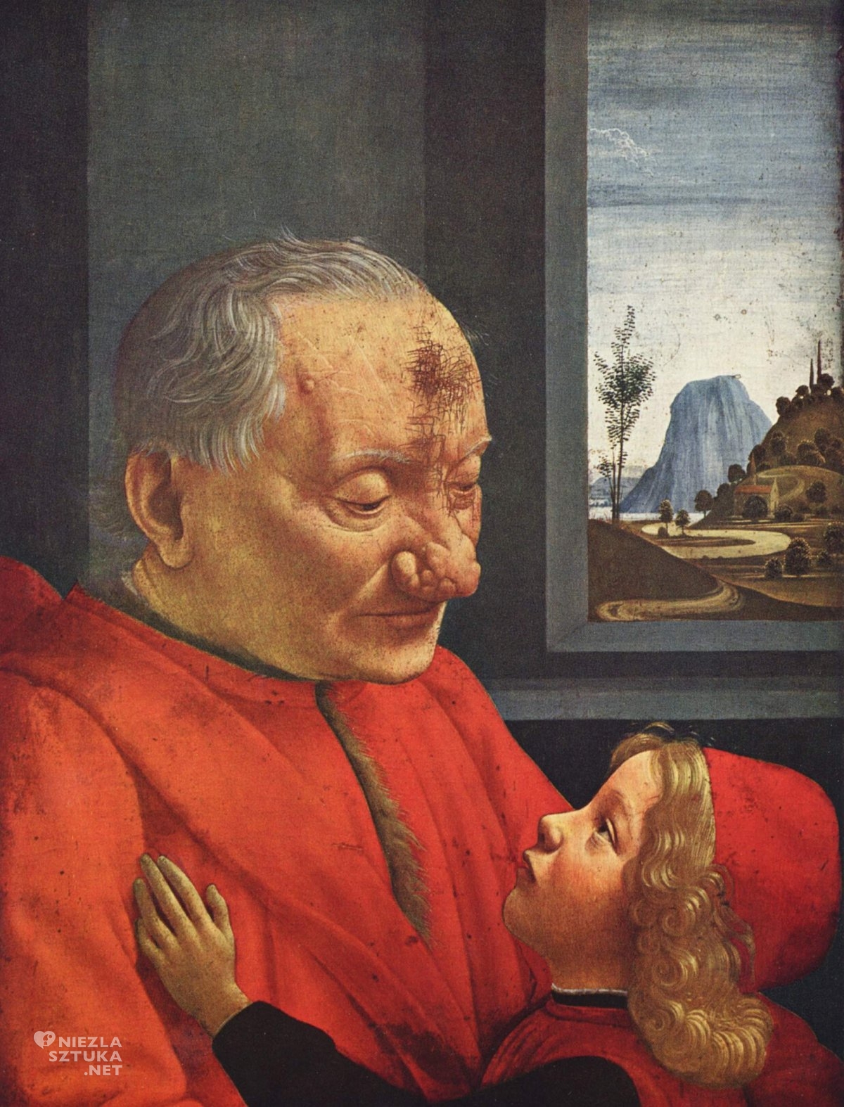 Domenico Ghirlandaio, starzec i chłopiec, renesans, Niezła Sztuka