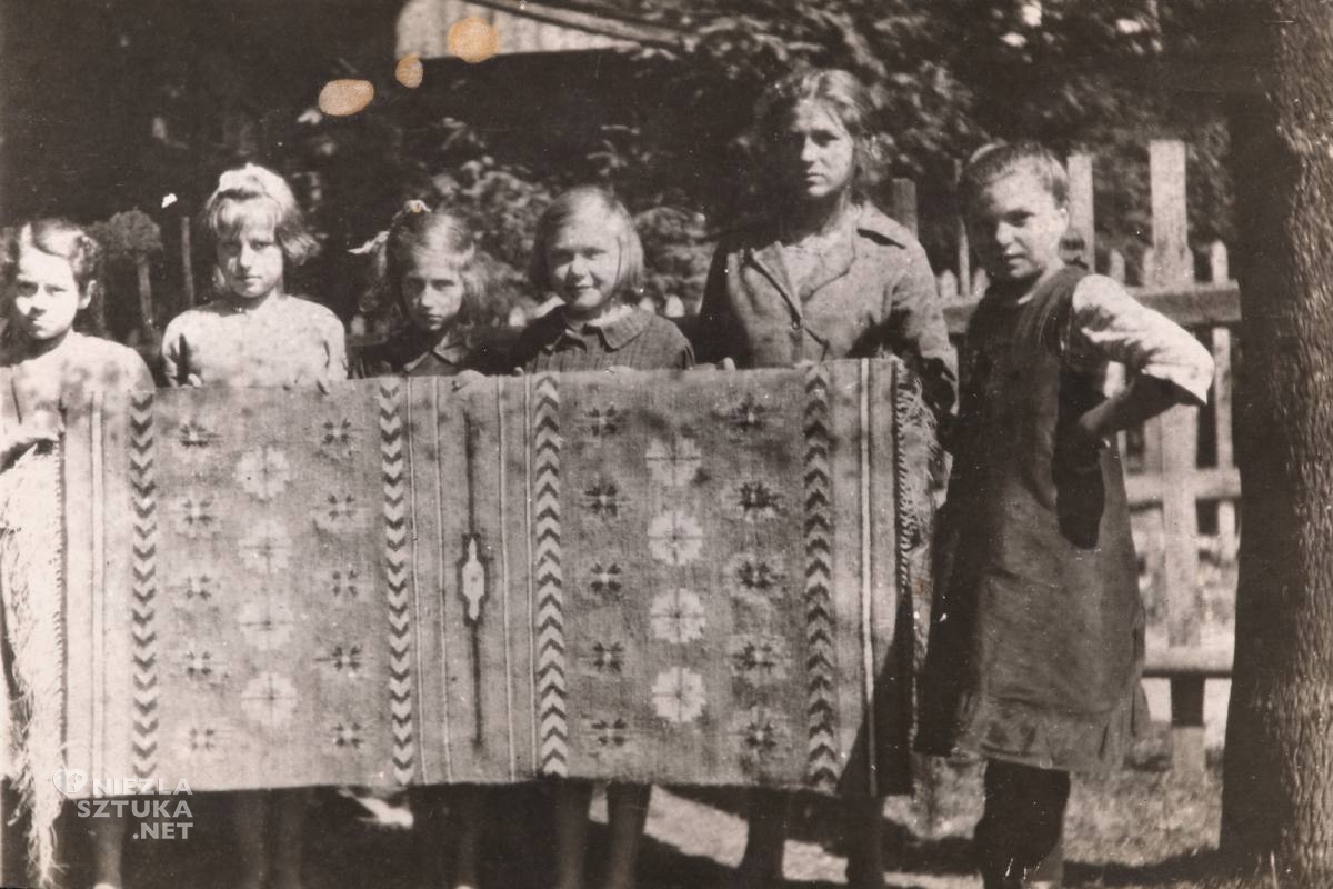 Wanda Kossecka, warsztat tkacki, kilim, niezła sztuka