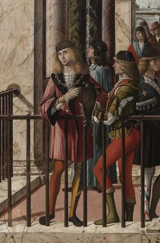 Vittore Carpaccio, Przybycie ambasadorów angielskich, moda renesansowa, renesans, Niezła Sztuka