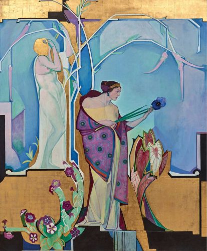 Edward Steichen, In Exaltation of Flowers, mural, kwiaty, niezła sztuka