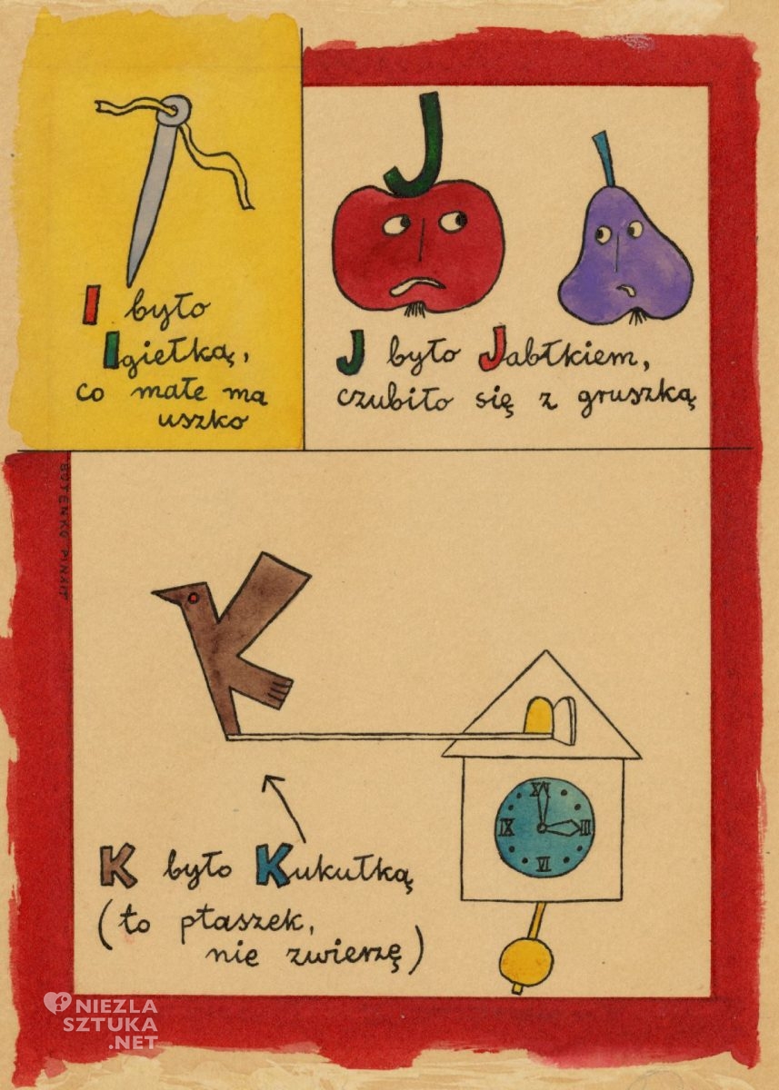 Bohdan Butenko, Janusz Minkiewicz, Literki od A do Z, ilustracja, ilustracja do książki, sztuka polska, Niezła Sztuka
