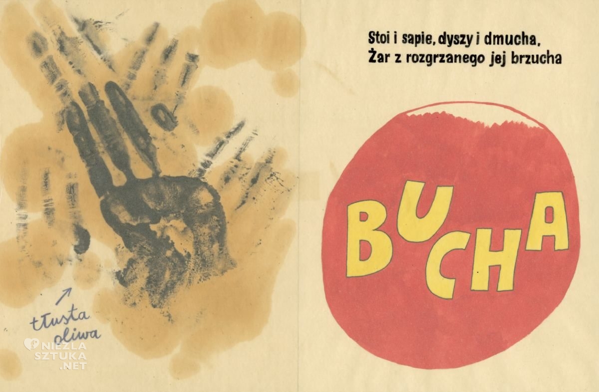 Bohdan Butenko, Lokomotywa, Julian Tuwim, ilustracja, ilustracja do wiersza, sztuka polska, Niezła Sztuka