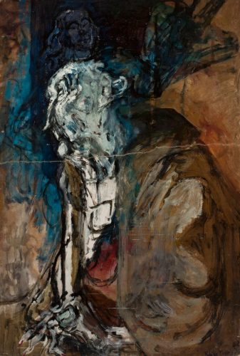 Feliks Topolski, Dame Edith Sitwell, sztuka współczesna, polski artysta, sztuka polska, malarstwo, Niezła Sztuka