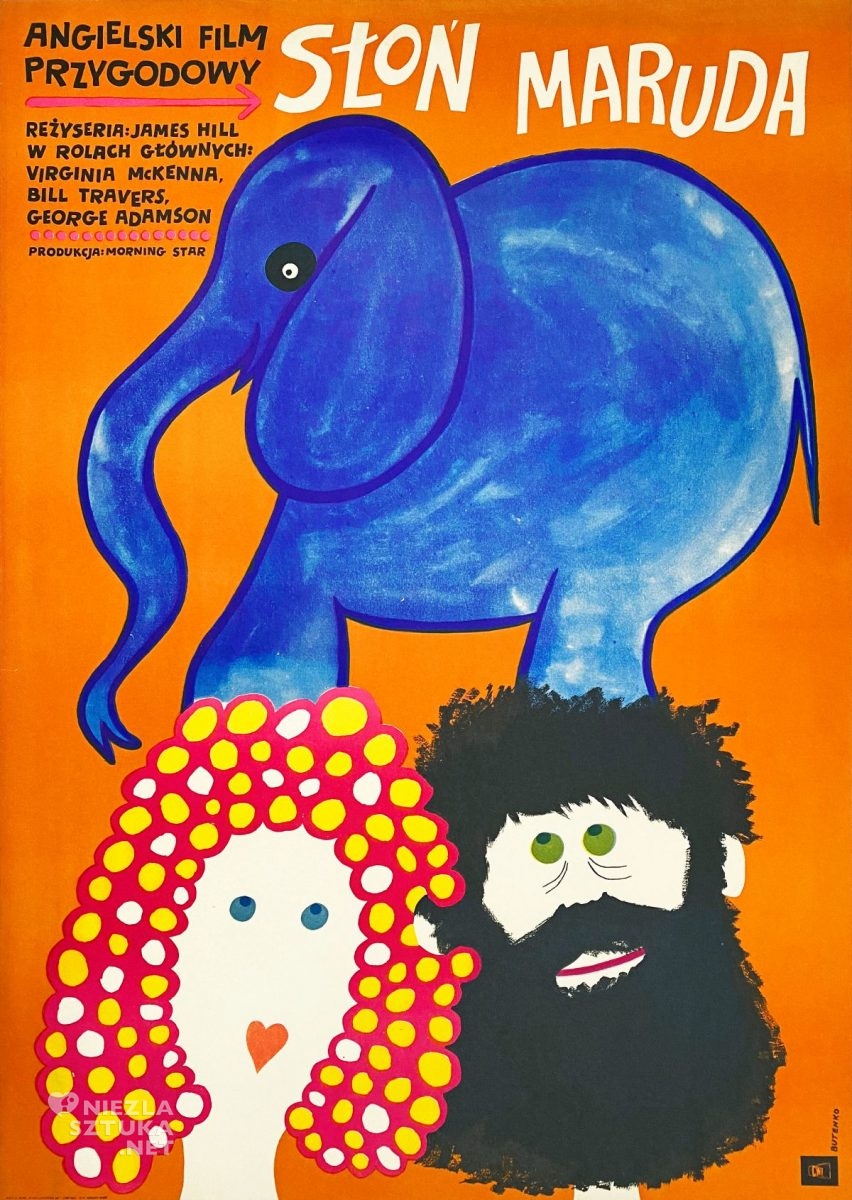Bohdan Butenko, Słoń maruda, plakat filmowy, sztuka polska, Niezła Sztuka