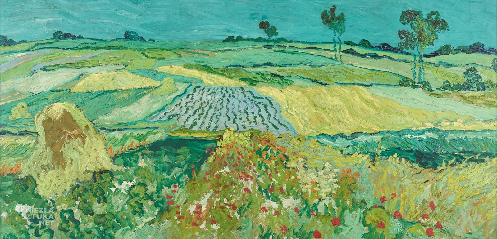 Vincent van Gogh, pejzaż, Auvers, niezła sztuka