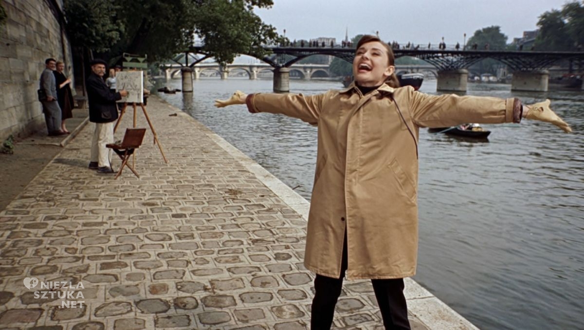 Funny Face, kadr z filmu, film, Audrey Hepburn, Paryż, Niezła Sztuka
