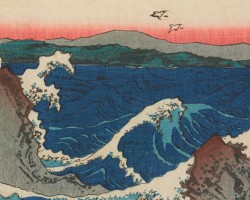 Utagawa Hiroshige, Wiry w Naruto w prowincji Awa, grafika artystyczna, sztuka, sztuka japońska, ukiyo-e, drzeworyty japońskie, niezła sztuka