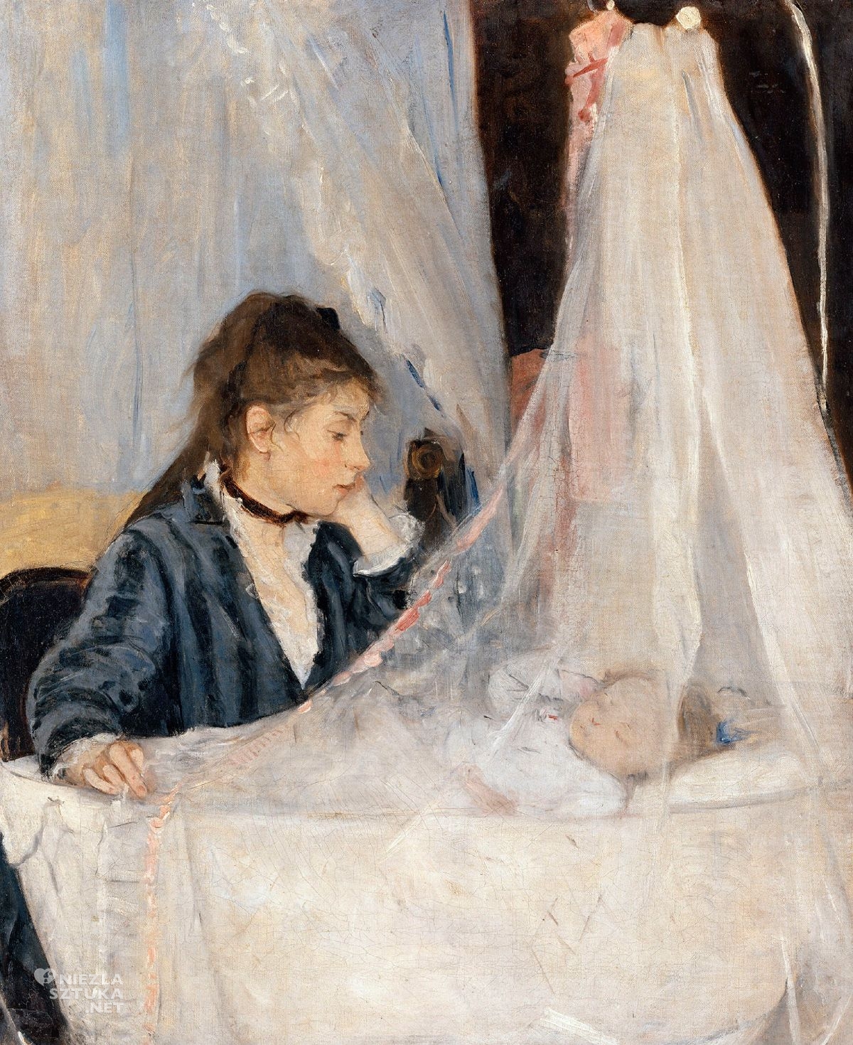 Berthe Morisot, Kołyska, sztuka kobieca, sztuka francuska, niezła sztuka