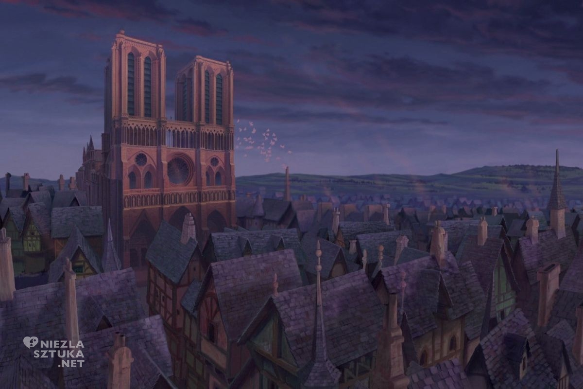 Dzwonnik z Notre Dame, film, animacja, kadr z filmu, Disney, Paryż, Niezła Sztuka