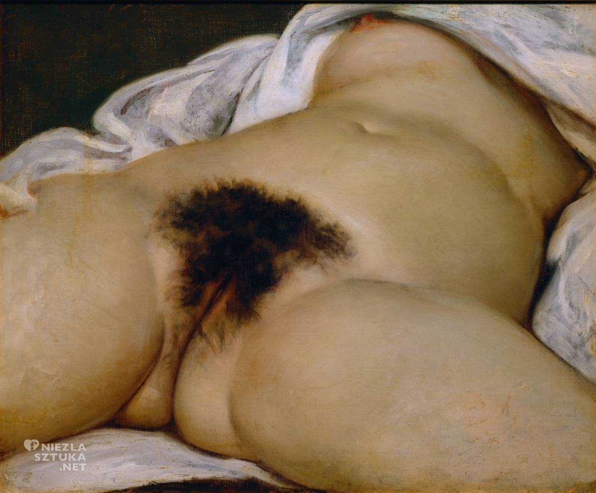 Gustave Courbet, Pochodzenie świata, sztuka francuska, pikantne dzieło sztuki, Musée d’Orsay, Paryż, niezła sztuka