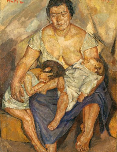 Mela Muter, Macierzyństwo, artystki polskie, kobiety w sztuce, sztuka polska, niezła sztuka