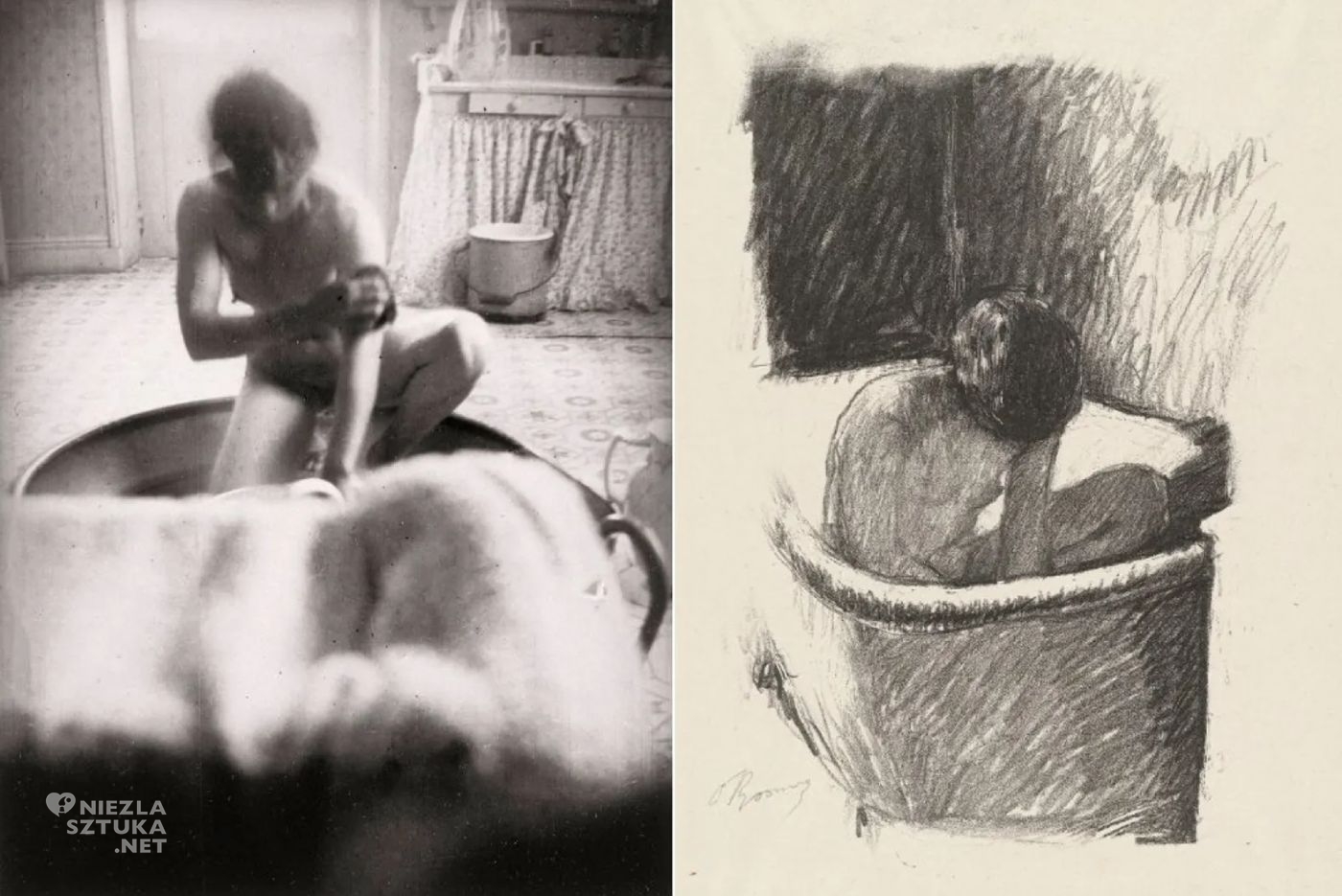 Pierre Bonnard, Marthe Bonnard, Kąpiel, sztuka francuska, Niezła Sztuka
