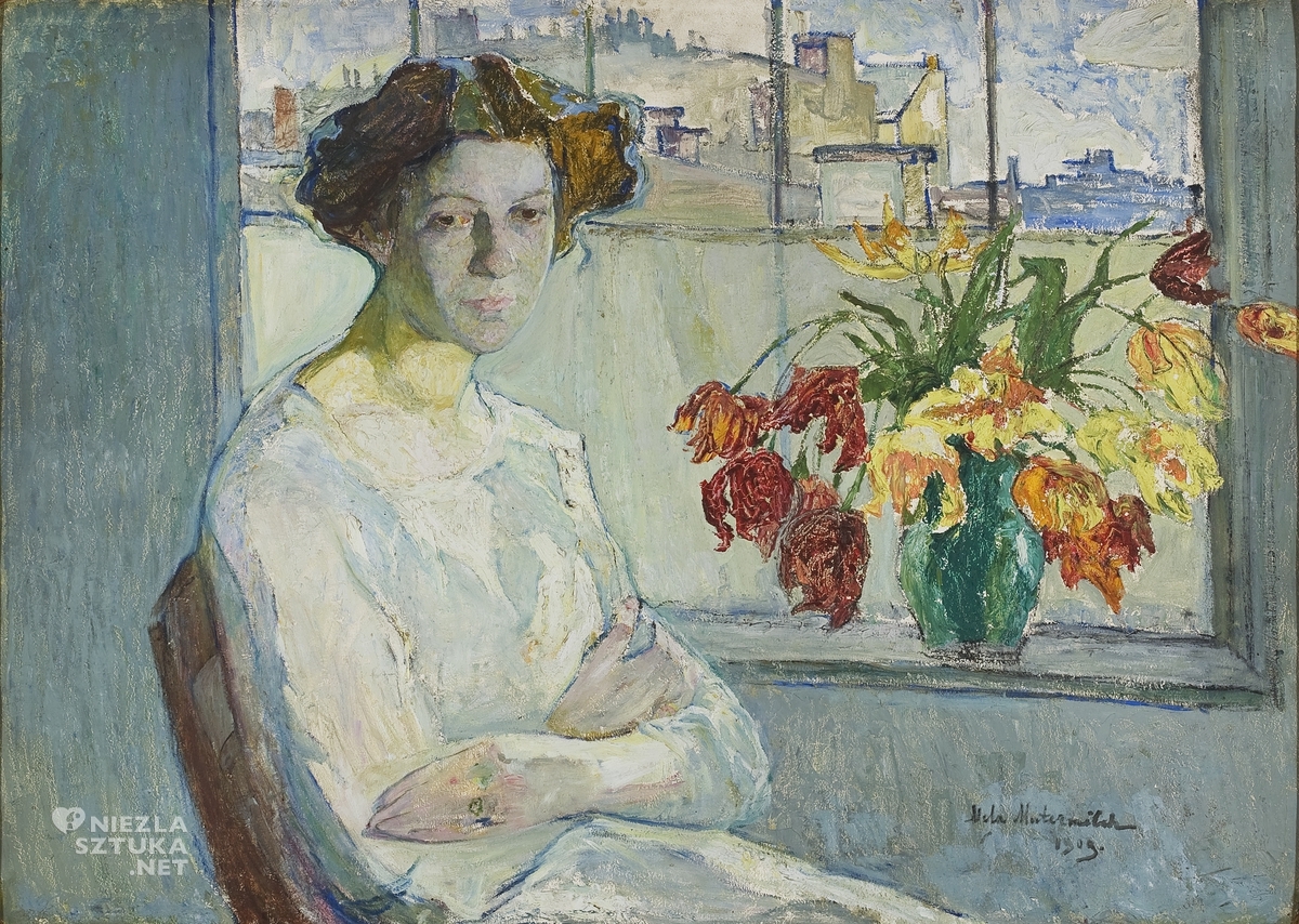 Mela Muter, Kobieta w białej bluzce, kobiety w sztuce, sztuka polska, malarstwo, Jankilevitsch Collection, niezła sztuka