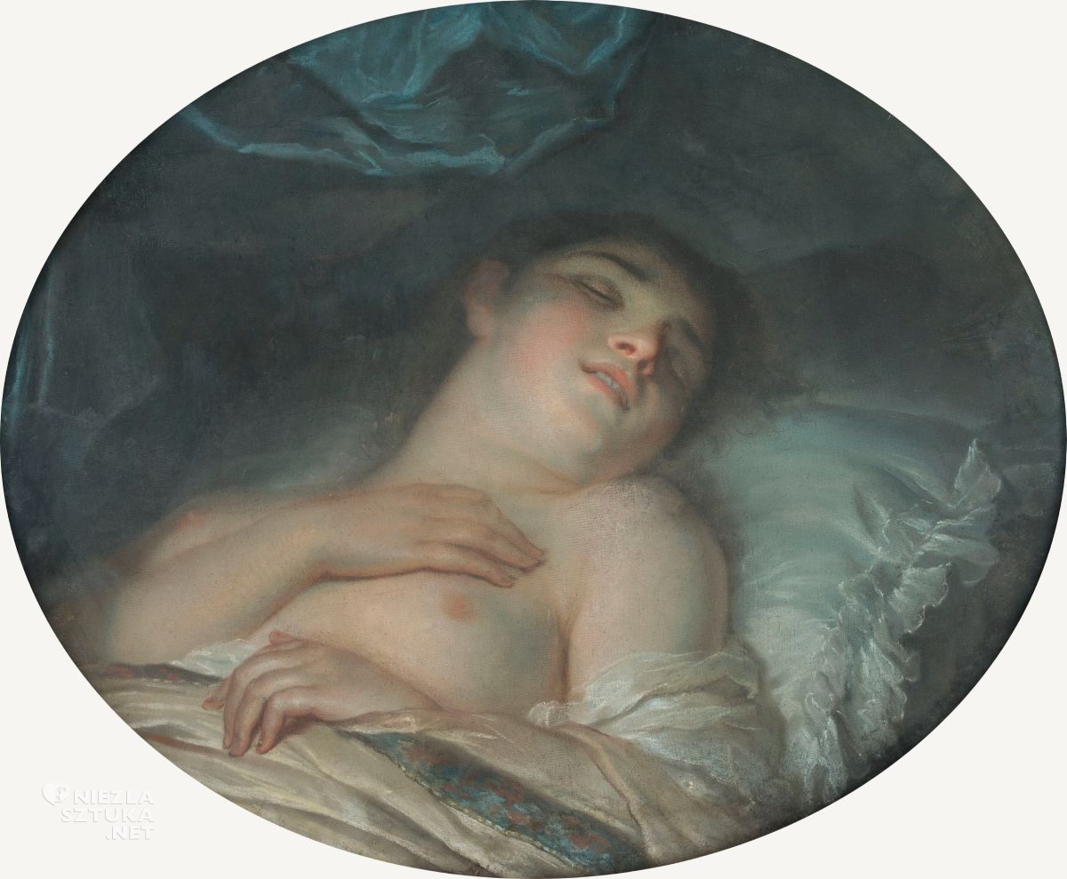 Anna Rajecka, Śpiąca kobieta, kobiety w sztuce, malarstwo kobieca, sztuka polska, pastel, sen, akty kobiece, niezła sztuka