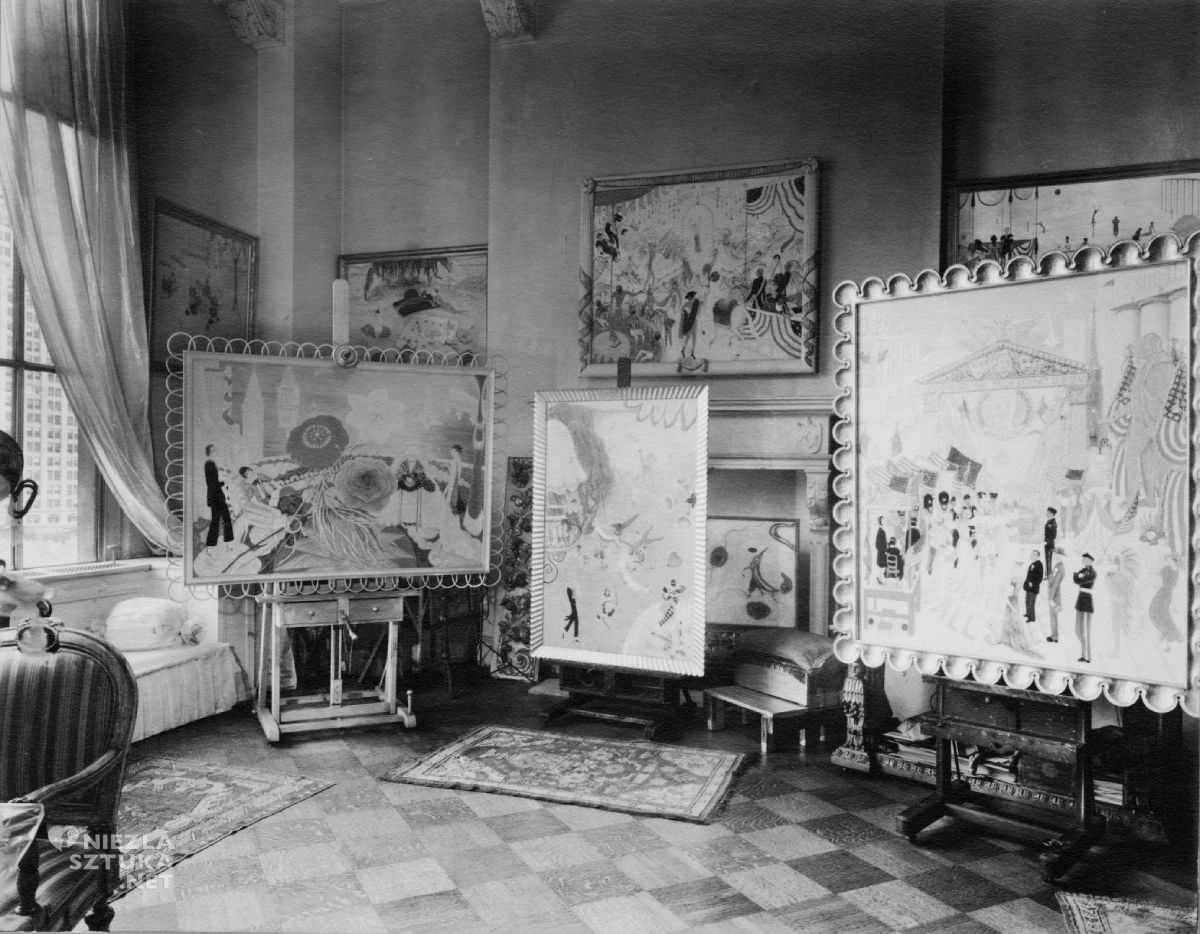 Florine Stettheimer, studio, obrazy, Beaux Arts Studio, Peter A. Juley, niezła sztuka