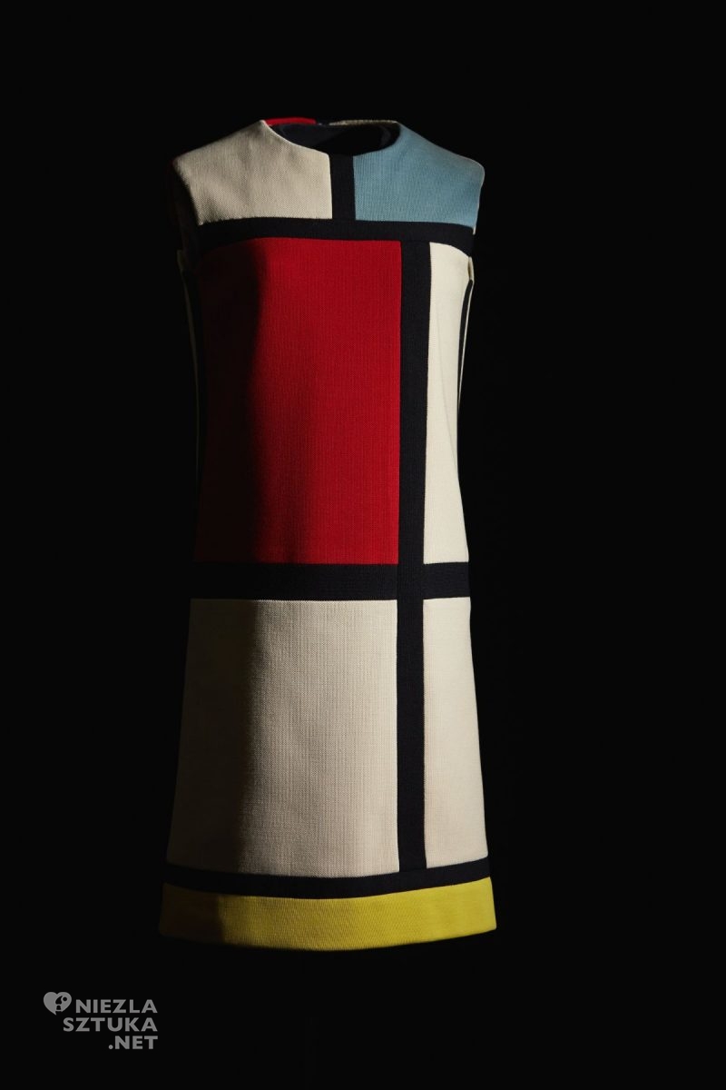 Yves Saint Laurent, kolekcja jesień-zima 1965,, haute couture, Paryż, niezła sztuka