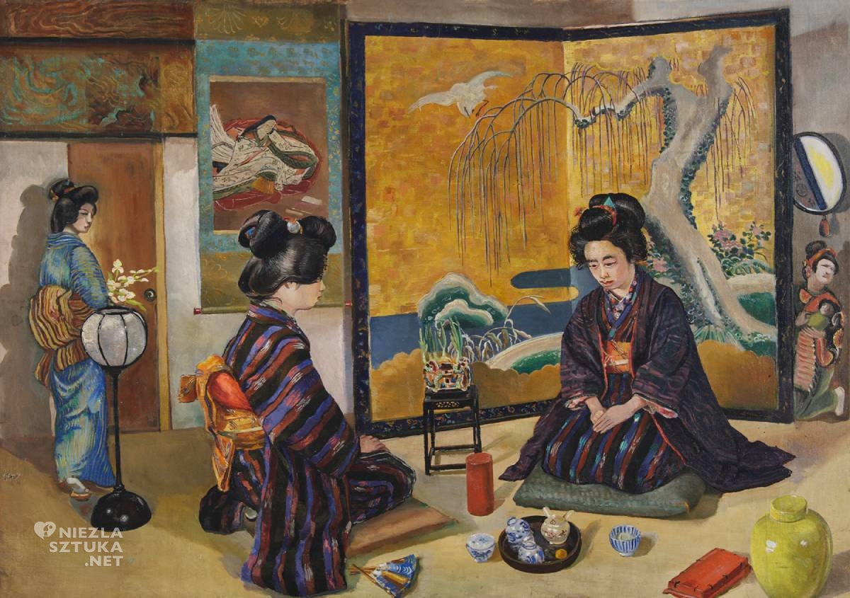 Karol Frycz, malarstwo, Japonki w Tokio, sztuka polska, japonizmy, niezła sztuka