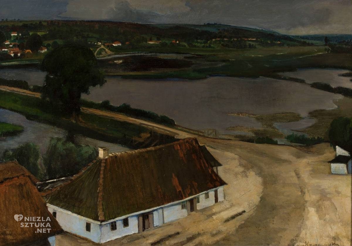 Michalina Krzyżanowska, pejzaż, artystka polska, polska malarka, Konrad Krzyżanowski żona, Dolina Horynia, sztuka polska, malarstwo polskie, niezła sztuka