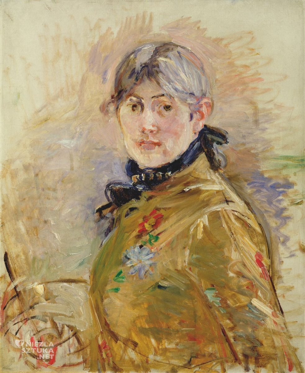 Berthe Morisot, Autoportret, sztuka kobieca, sztuka francuska, niezła sztuka