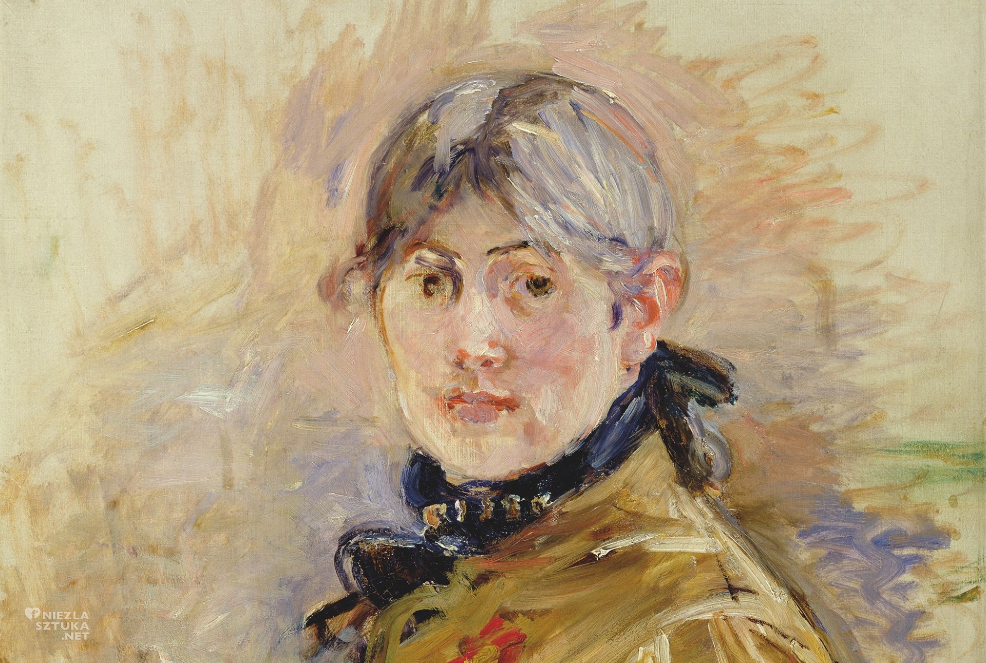 Berthe Morisot, Autoportret, sztuka kobieca, sztuka francuska, niezła sztuka