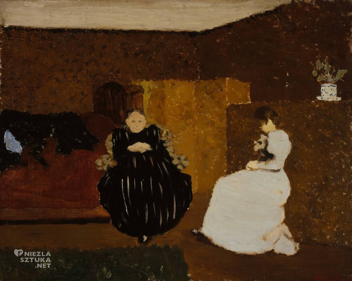 Édouard Vuillard, Pogawędka, malarstwo francuskie, niezła sztuka