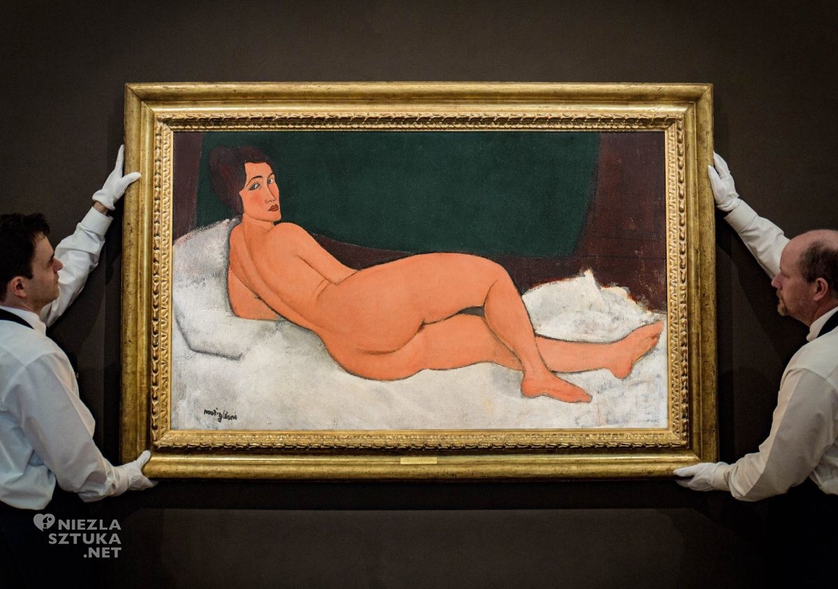 Amedeo Modigliani, Nu couché (sur le côté gauche), akt, aukcja, Sotheby’s, Nahmad Collection, Niezła Sztuka