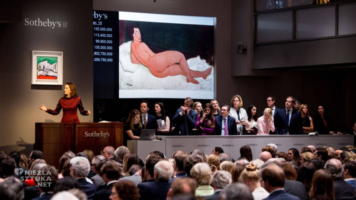 Amedeo Modigliani, Nu couché (sur le côté gauche), akt, aukcja, Sotheby’s, Nahmad Collection, Niezła Sztuka