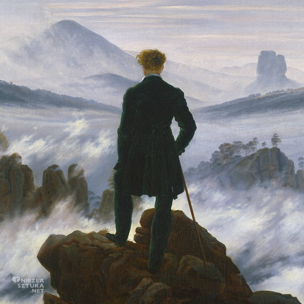 Caspar David Friedrich Wędrowiec nad morzem mgły, Niezła sztuka