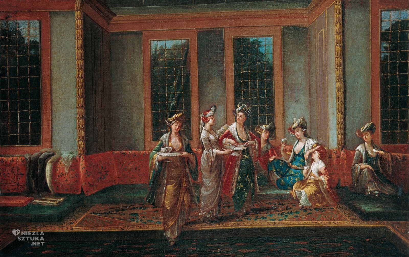 Jean Baptiste Van mour, Kobiety pijące kawę, niezła sztuka