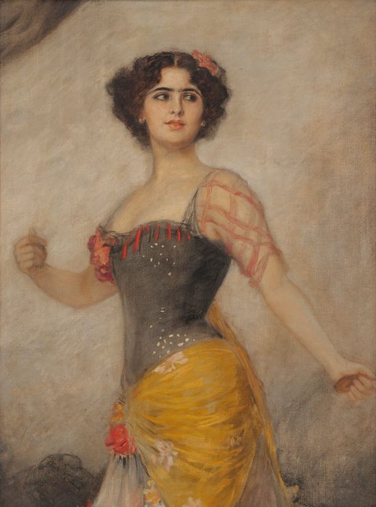 Friedrich August von Kaulbach, Rosario Guerrero, portret, kobiety w sztuce, Niezła Sztuka