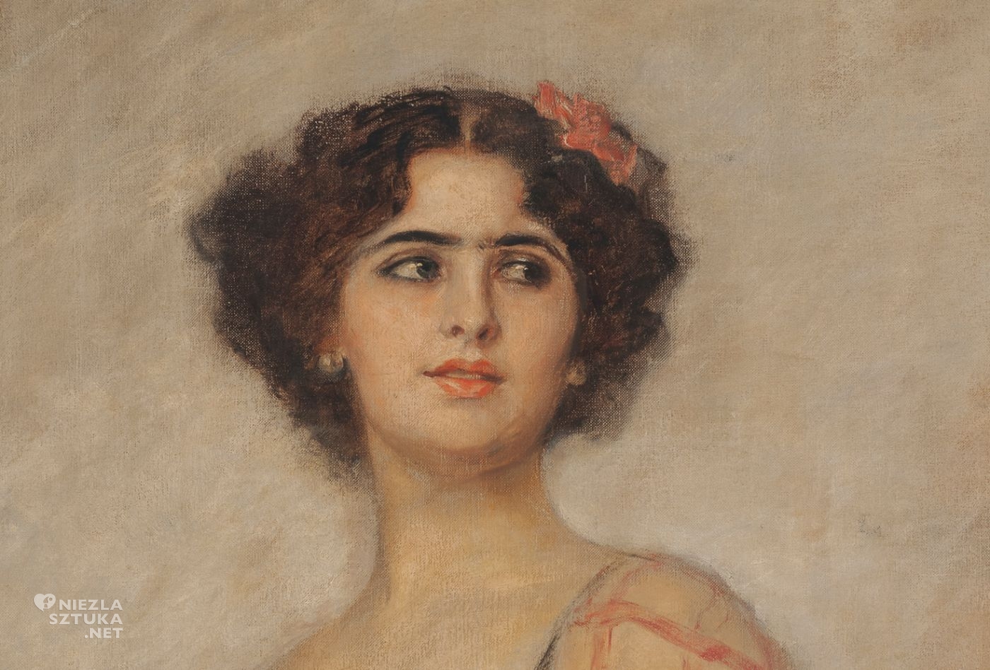 Friedrich August von Kaulbach, Rosario Guerrero, portret, kobiety w sztuce, Niezła Sztuka