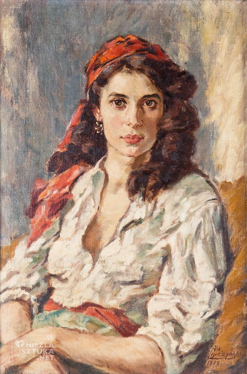 Albert Lipczinski, Cyganka, portret, postmodernizm, kobiety w sztuce, Niezła Sztuka