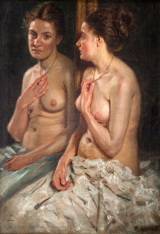 Albert Lipczinski, Portret Elisabeth z lustrem, postmodernizm, kobiety w sztuce, Niezła Sztuka