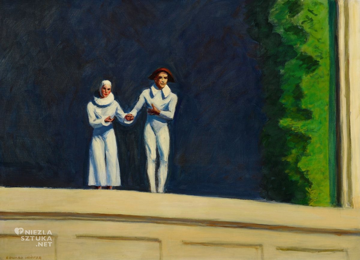 Edward Hopper, dwóch komików, realizm, sztuka nowoczesna, Niezła Sztuka