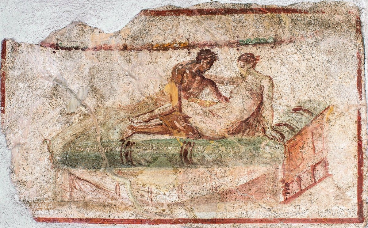 Pompeje, wykopaliska, freski z Pompejów, sztuka starożytna, sztuka erotyczna, lupanar, niezła sztuka