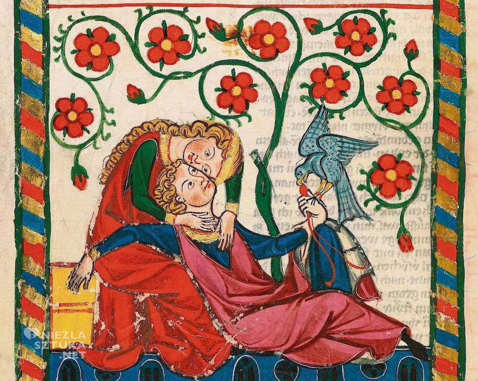 sztuka średniowiecza, ilustracja, średniowiecze, Codex Manesse, seks w średniowieczu, Niezła Sztuka