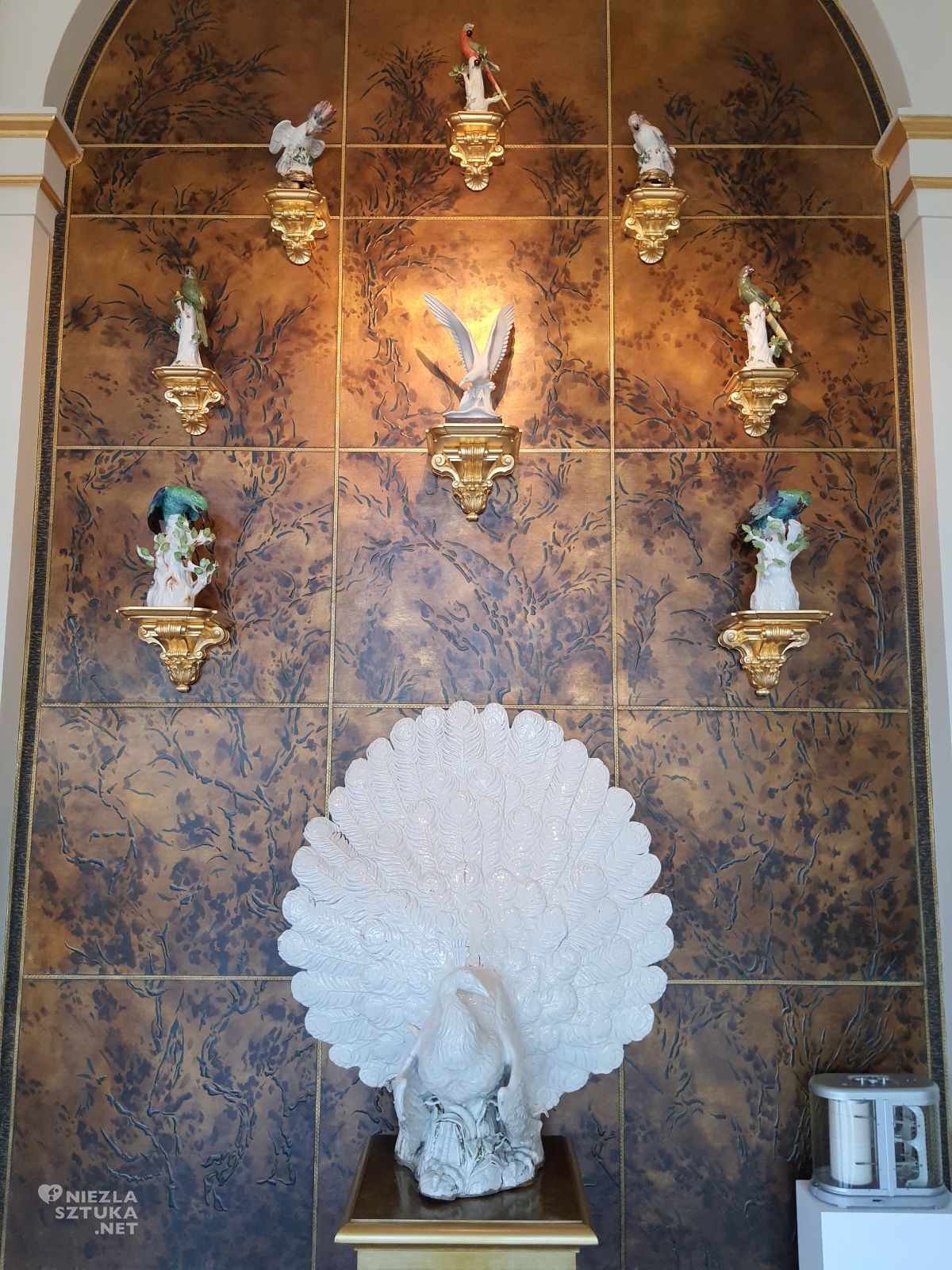 Zwinger, Porzellansammlung, Drezno, wstawa stała, porcelana, Miśnia, sztuka niemiecka, fragment wystawy, niezła sztuka