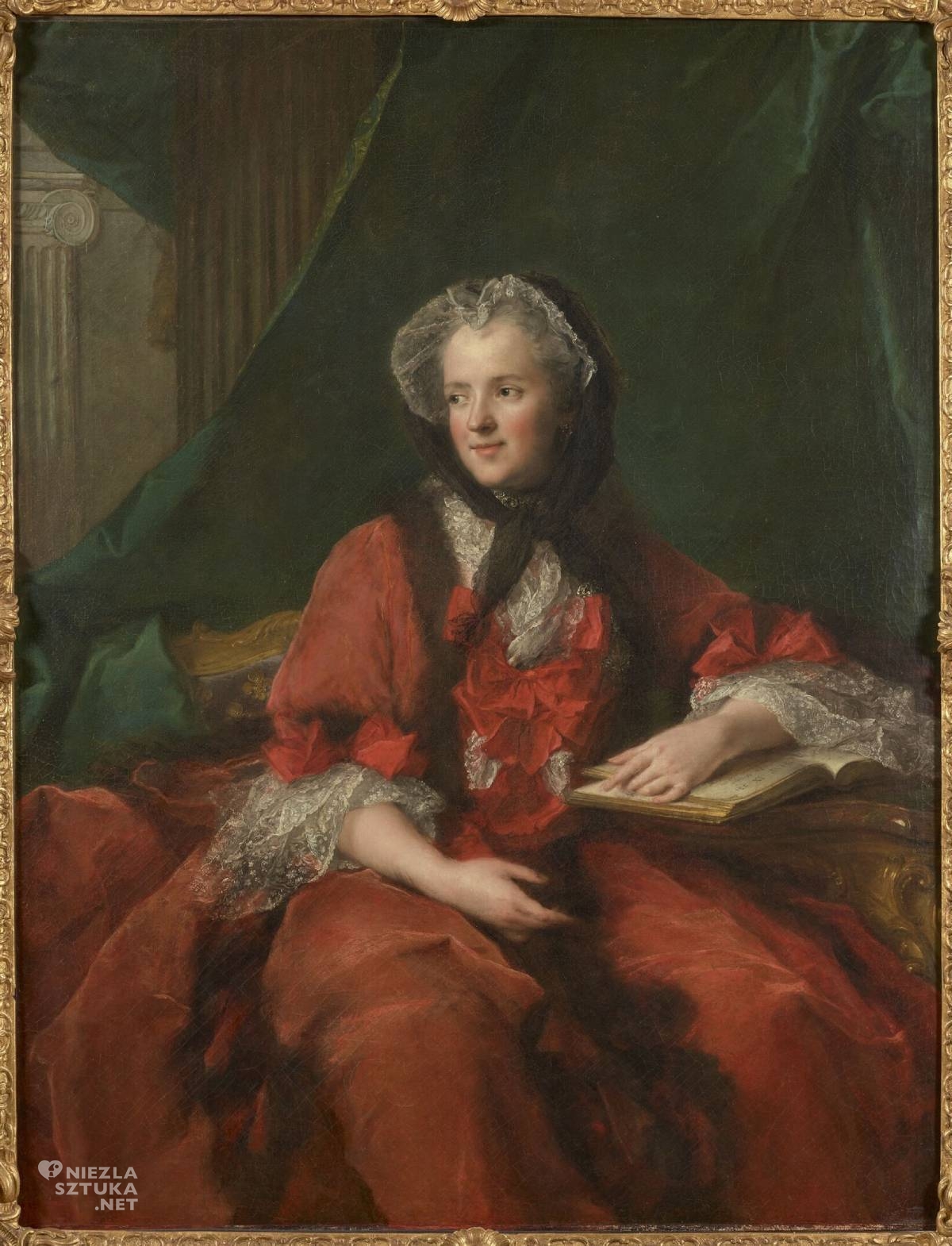 Jean-Marc Nattier, Portret Marii Leszczyńskiej, królowej Francji, portret królowej, portret kobiety, niezła sztuka