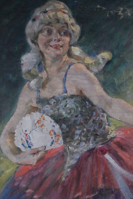 Albert Lipczinski, Tancerka, portret, sztuka polska, Niezła Sztuka