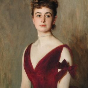 John Singer Sargent, Pani Charles E. Inches (Louise Pomeroy), sztuka amerykańska, portret kobiecy, moda w sztuce, niezła sztuka