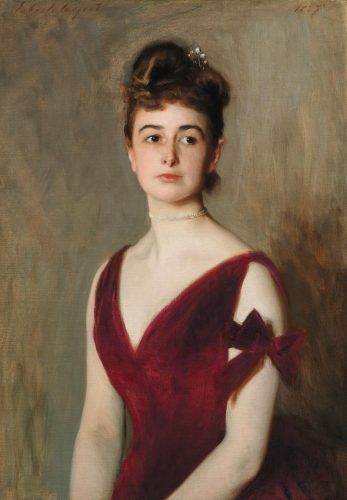 John Singer Sargent, Pani Charles E. Inches (Louise Pomeroy), sztuka amerykańska, portret kobiecy, moda w sztuce, niezła sztuka