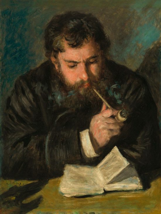 Auguste Renoir, Claude Monet, portret artysty, sztuka francuska, portret, niezła sztuka