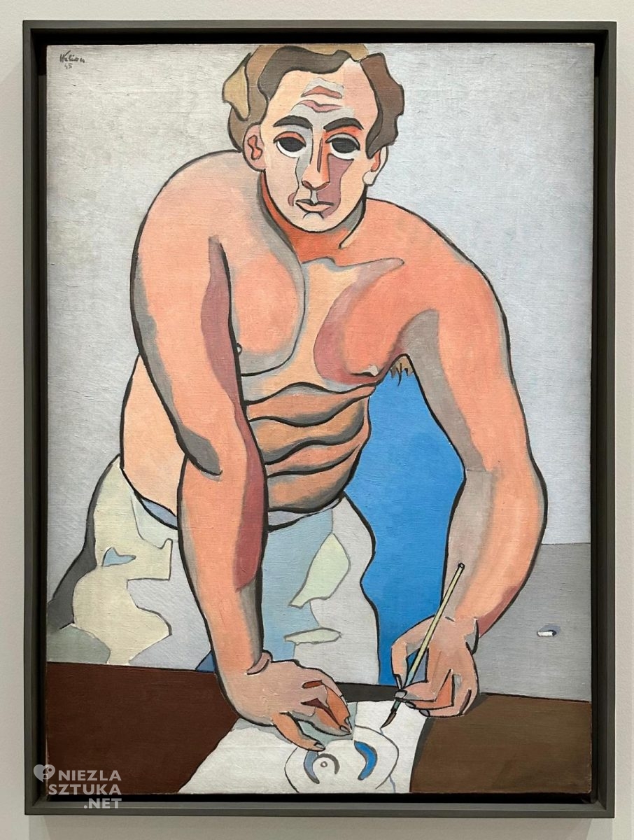 Jean Hélion, Autoportret, sztuka francuska, artysta przy pracy, niezła sztuka