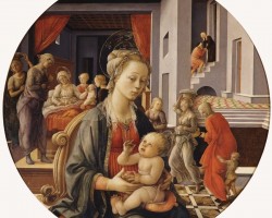 Filippo Lippi, Madonna z Dzieciątkiem i historie z życia św. Anny, sztuka renesansowa, sztuka włoska, niezła sztuka